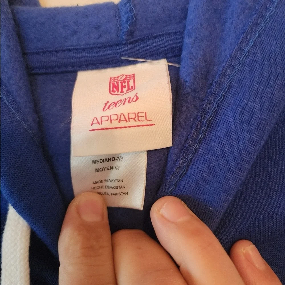 Nfl new york giants oversized hoodie size juniors medium - Picture 3 of 4